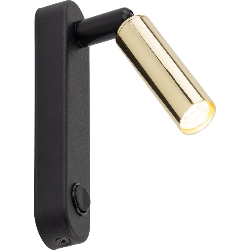 Wandspot ENZO 1xG9/8W/230V zwart/goud