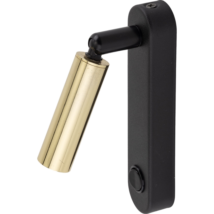 Wandspot ENZO 1xG9/8W/230V zwart/goud