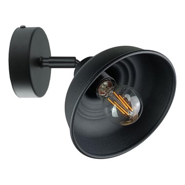 Wandspot FAUN 1xE27/60W/230V zwart