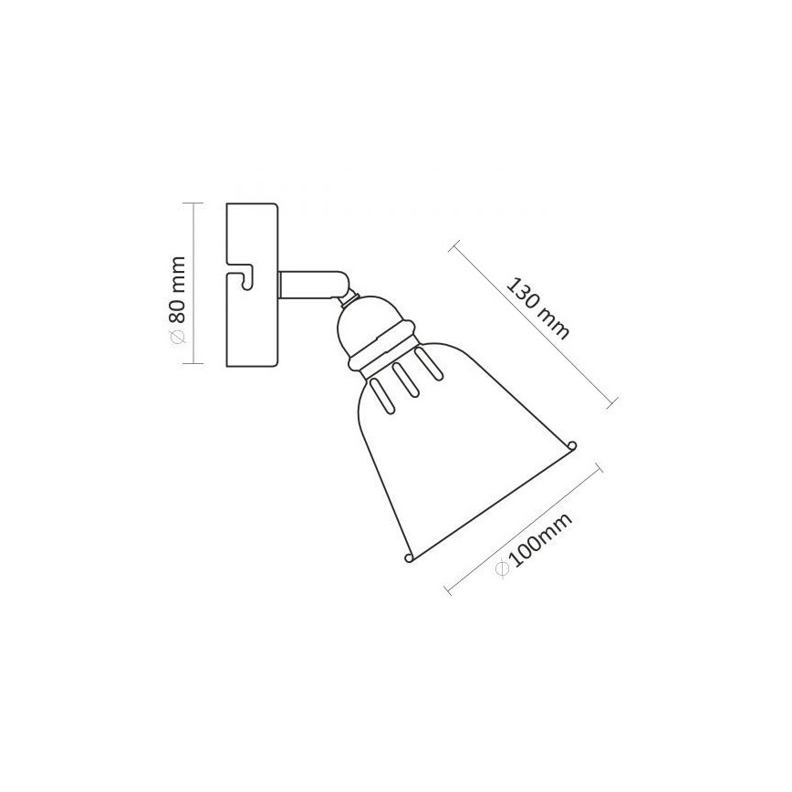 Wandspot FIONA 1xE14/8W/230V groen