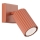 Wandspot KARBON 1xGU10/10W/230V rood