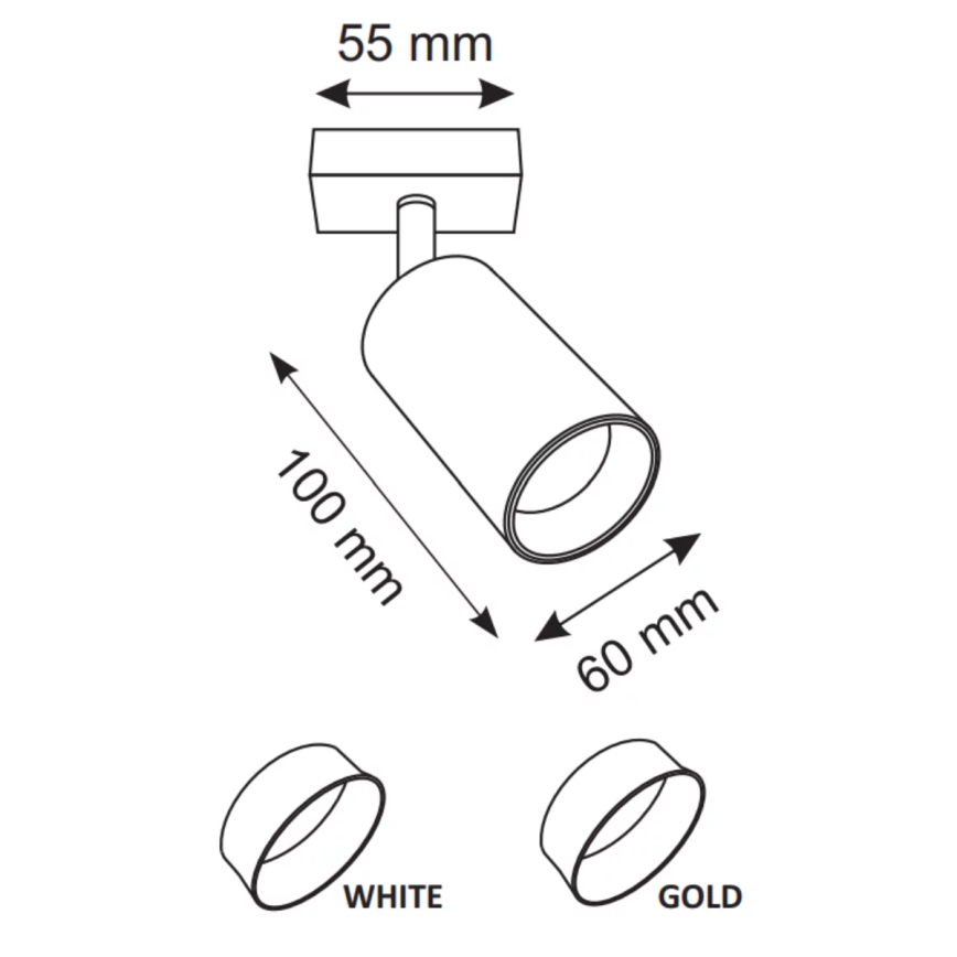 Wandspot MARIBEL 1xGU10/10W/230V wit