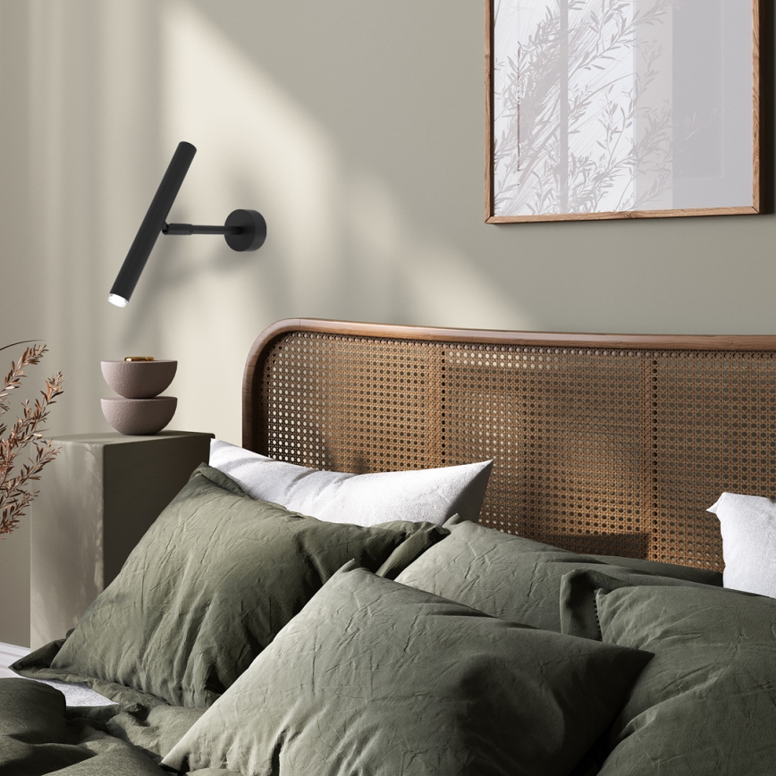 Wandspot MONZA 1xG9/8W/230V zwart