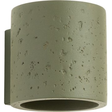 Wandspot ORBIS 1xG9/8W/230V beton/groen