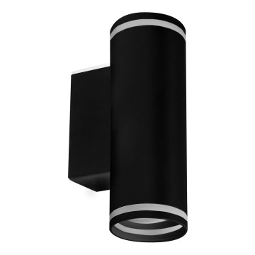 Wandspot PARIJS 2xGU10/10W/230V IP20 zwart