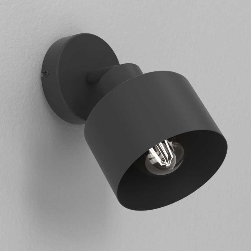 Wandspot PARKLA 1xE27/15W/230V zwart