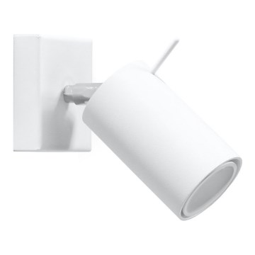 Wandspot RING 1xGU10/10W/230V wit
