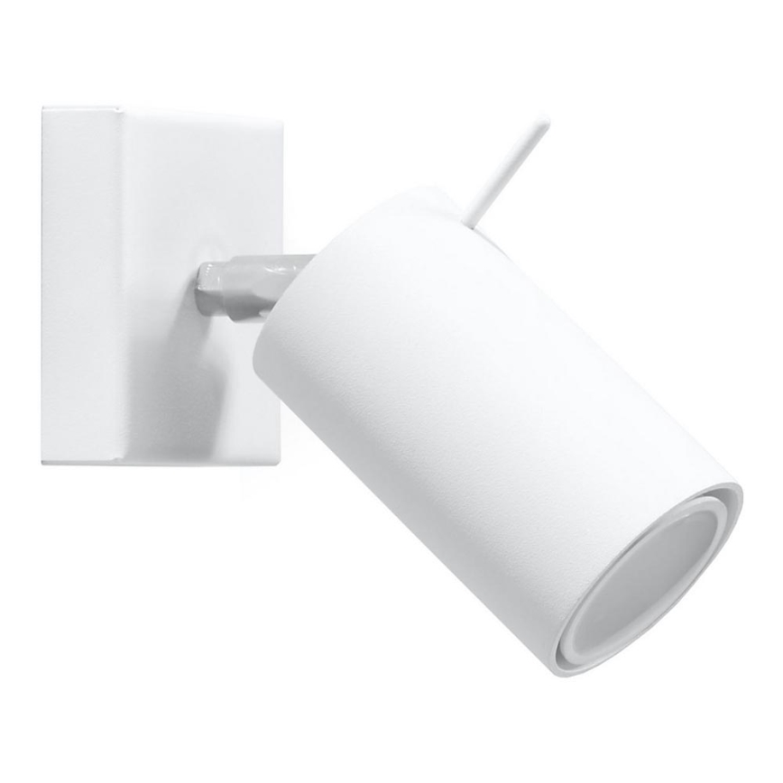 Wandspot RING 1xGU10/10W/230V wit