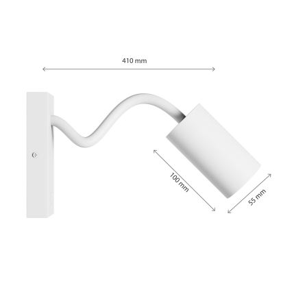 Wandspot SQUALLA VARIOSA 1xGU10/10W/230V wit