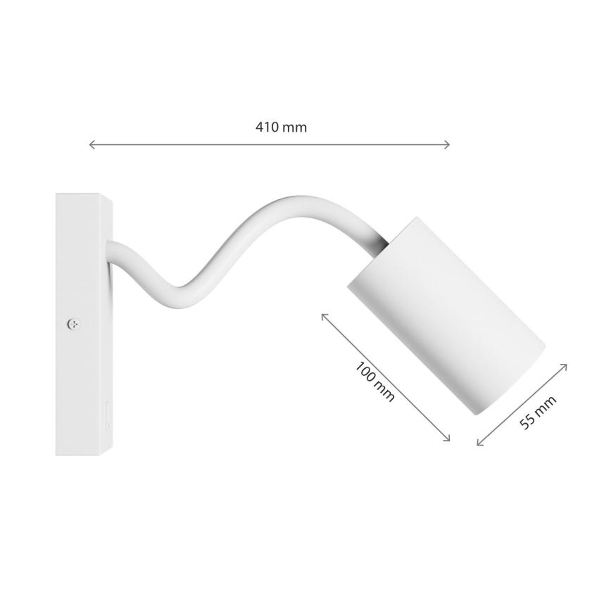 Wandspot SQUALLA VARIOSA 1xGU10/10W/230V wit