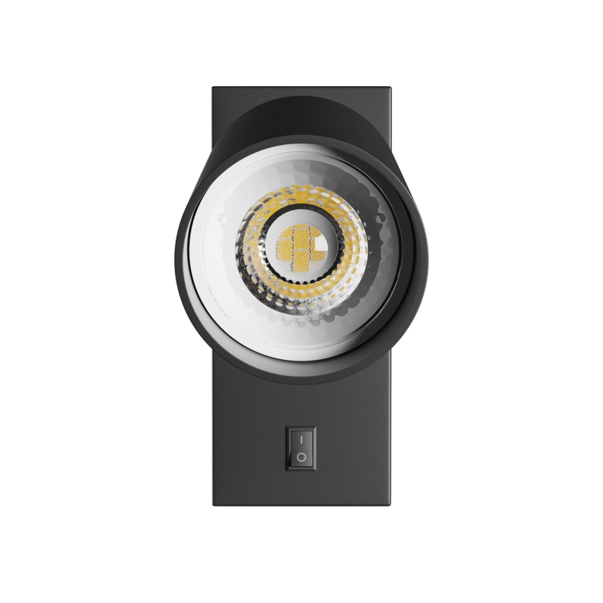 Wandspot SQUALLA VARIOSA 1xGU10/10W/230V zwart