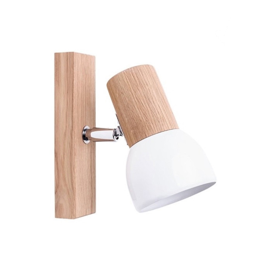 Wandspot SVENDA 1xE27/60W/230V eiken