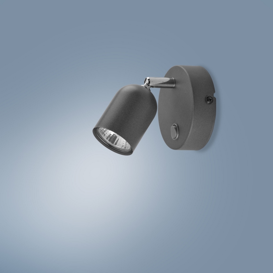 Wandspot TOP 1xGU10/10W/230V grijs