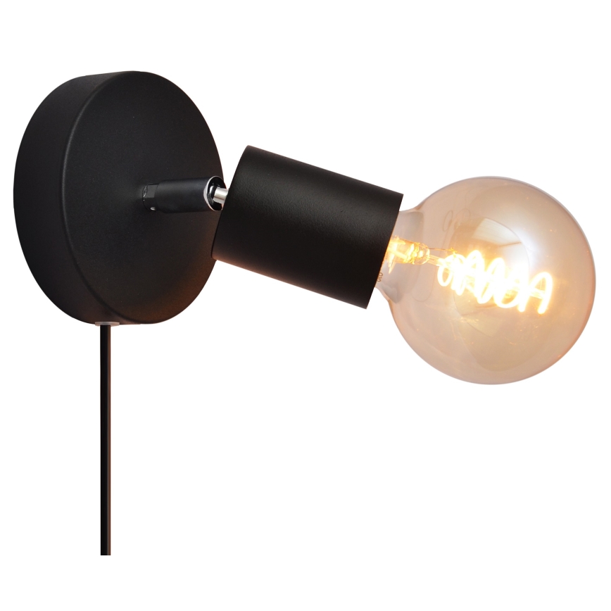 Wandspot TUNE 1xE27/20W/230V zwart