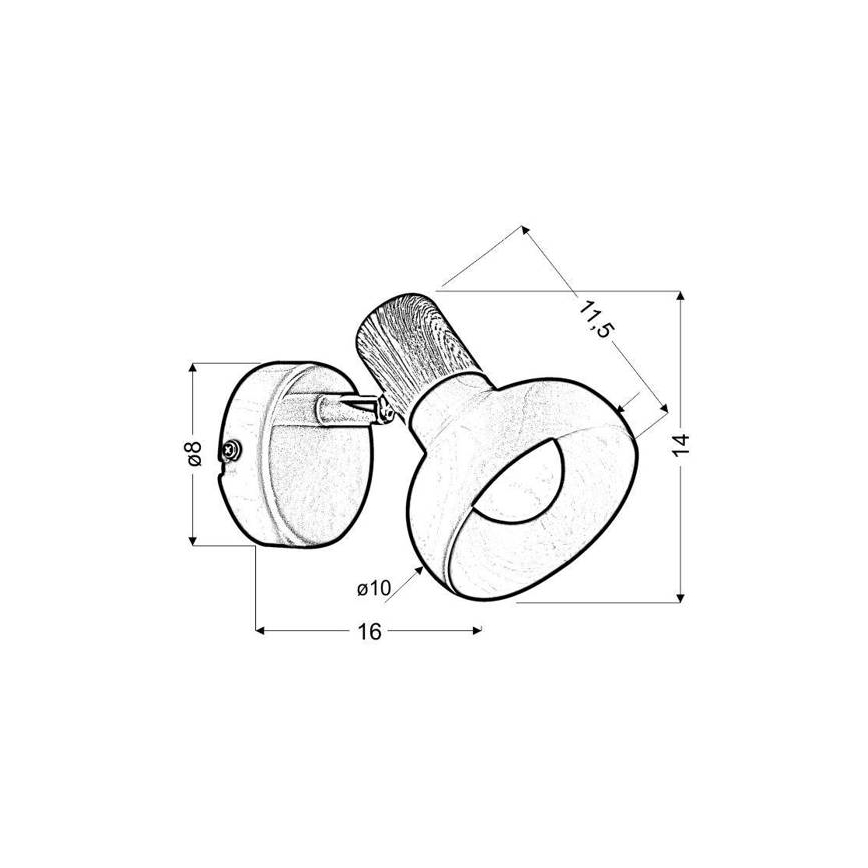 Wandspots PUERTO 1xE14/40W/230V