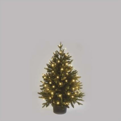 Warm Wit LED Kerst buitenketting 80x LED / 13m IP44