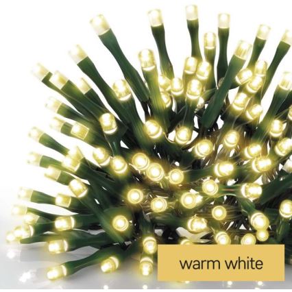 Warm Wit LED Kerst buitenketting 80x LED / 13m IP44