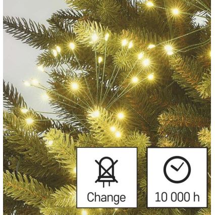 Warm wit LED kerstketting 150x LED / 5,35m