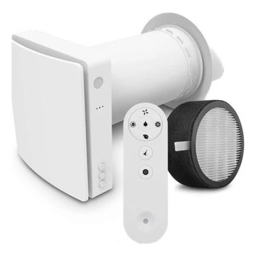 Warmteterugwinningsunit voor de kamer 12W Wi-Fi Tuya + afstandsbediening