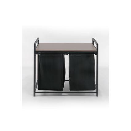 Wasmand 75x70 cm zwart