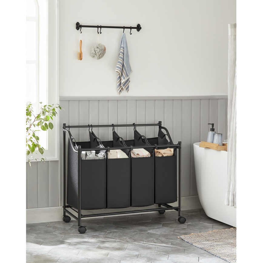 Wasmand LINA zwart