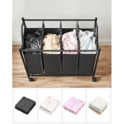 Wasmand LINA zwart