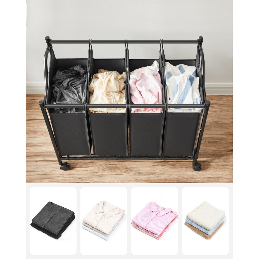 Wasmand LINA zwart