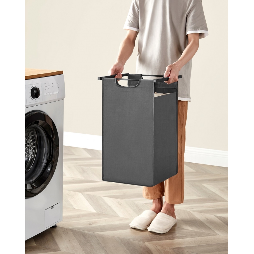 Wasmand REX bruin/grijs