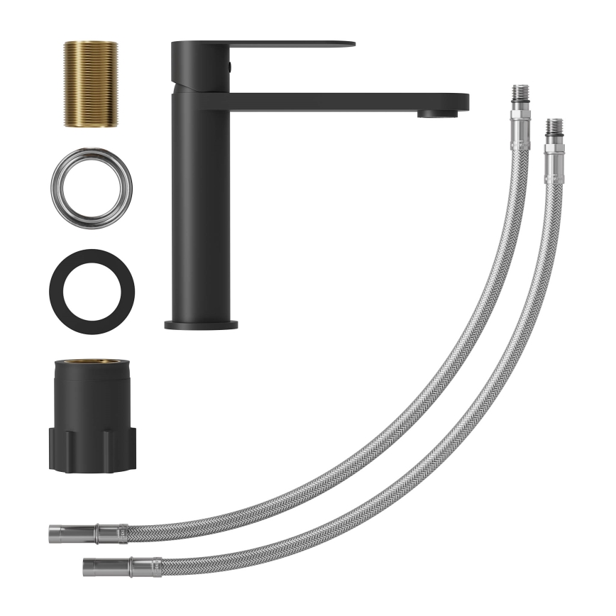 Wastafelkraan TARNBY 17,3 cm mat zwart