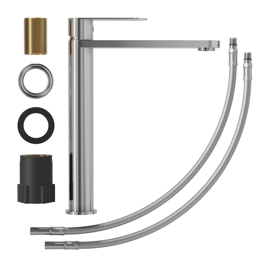 Wastafelkraan TARNBY 27,3 cm glanzend chroom