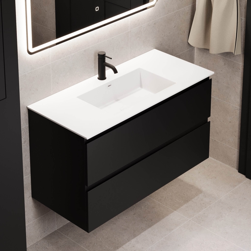 Wastafelmeubel HELSINKI 120 cm zwart
