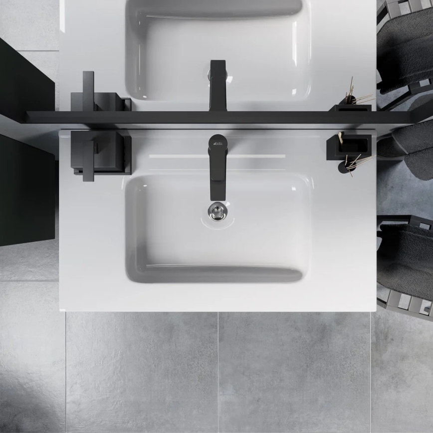 Wastafelmeubel MOLDE 80 cm groen