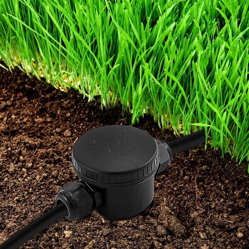 Waterdichte connector IP66 zwart