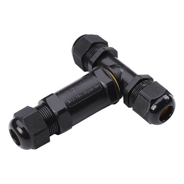 Waterdichte connector IP68 zwart
