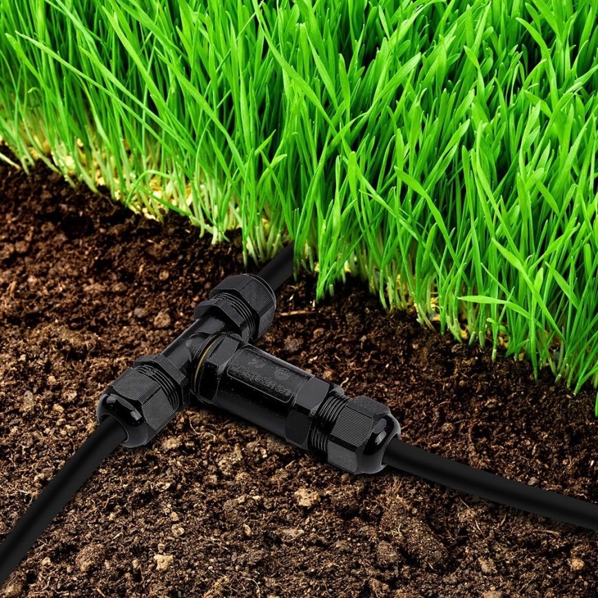 Waterdichte connector IP68 zwart