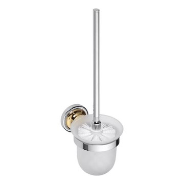 WC-borstel 11 x 37,5 cm, zilver/goud