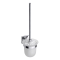 WC-borstel 9,5x36 cm zilver/wit