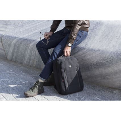 Wenger - Laptoprugzak 16 l 16" met tabletvak 12" Stad Traveler zwart