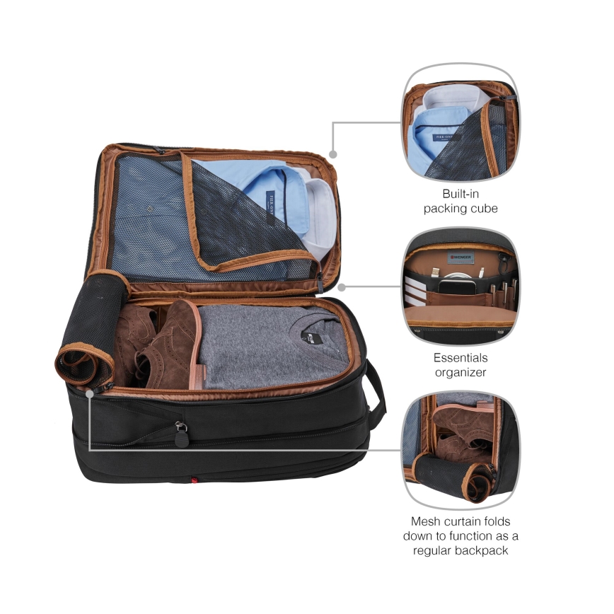 Wenger - Laptoprugzak 16 l 16" met tabletvak 12" Stad Traveler zwart