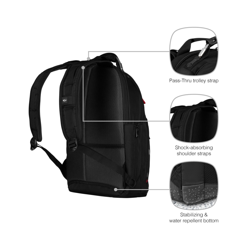 Wenger - Laptoprugzak 20 l 15" met tabletvak 10" Gigabyte zwart