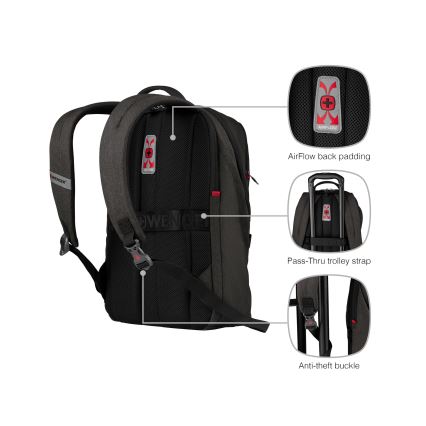 Wenger - Laptoprugzak 21 l 16 met tabletvak 10 MX Lamp zwart