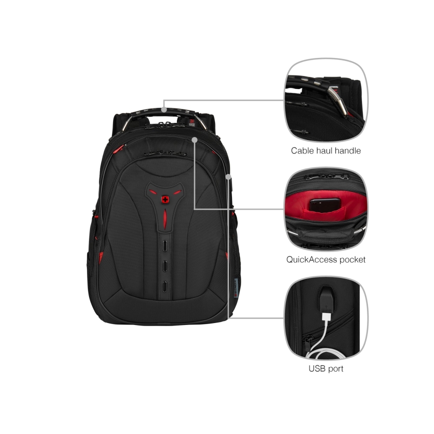 Wenger - Laptoprugzak 25 l 16" met tabletvak 10" Pegasus Deluxe zwart