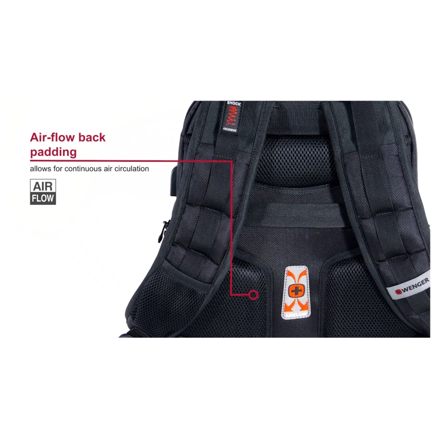 Wenger - Laptoprugzak 25 l 16" met tabletvak 10" Pegasus Deluxe zwart