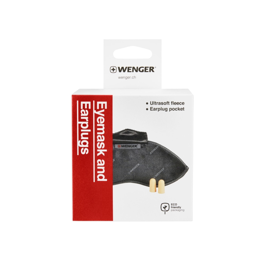 Wenger - Oogmasker grijs + oordopjes