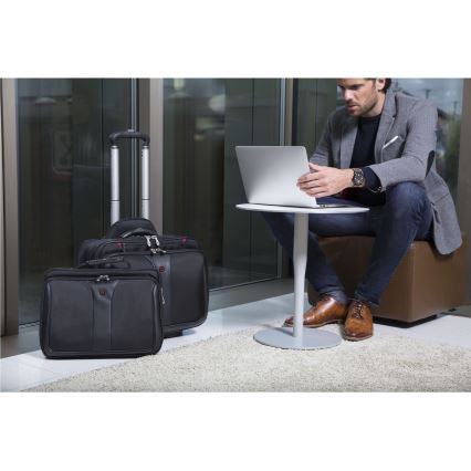 Wenger - Reiskoffer op wieltjes 25 l 17 + laptoptas 15,6 Patriot zwart