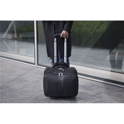 Wenger - Reiskoffer op wieltjes 25 l 17 + laptoptas 15,6 Patriot zwart