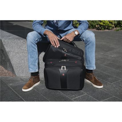 Wenger - Reiskoffer op wieltjes 25 l 17 + laptoptas 15,6 Patriot zwart