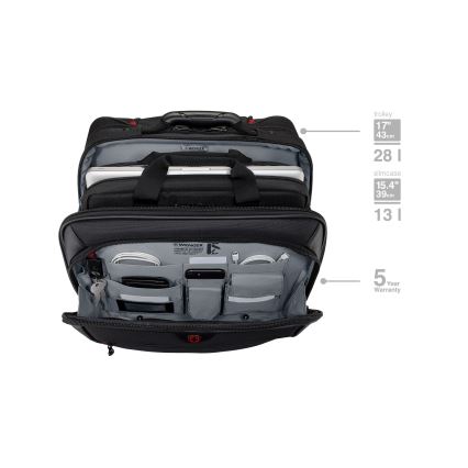 Wenger - Reiskoffer op wielen 23 l 17 + laptoptas 15,4 Potomac zwart