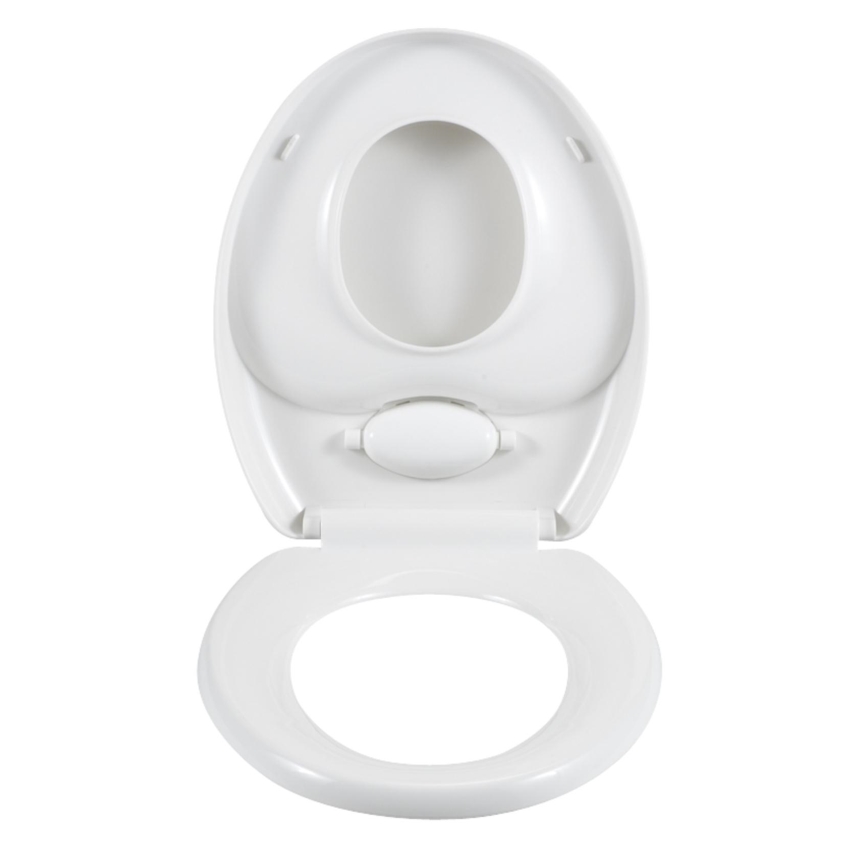 WENKO 110003100-WC abattant pour WC 35,5 x 38 cm blanc