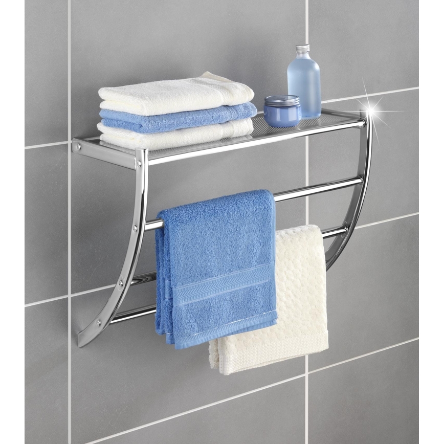 WENKO 15578100 - Handdoekenstandaard PESCARA 56x46 cm glanzend chroom
